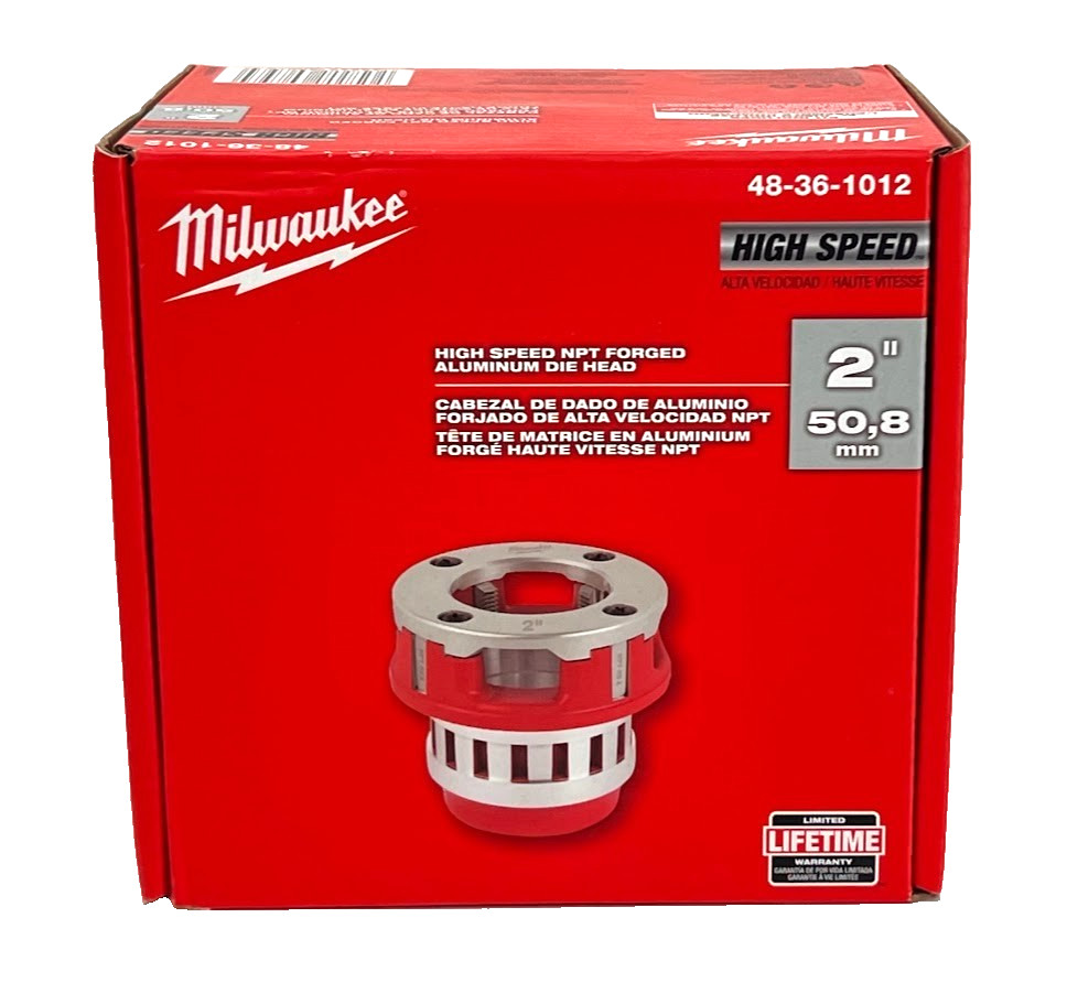 Milwaukee 48-36-1012 2" High Speed NPT Forged Aluminum Die Head