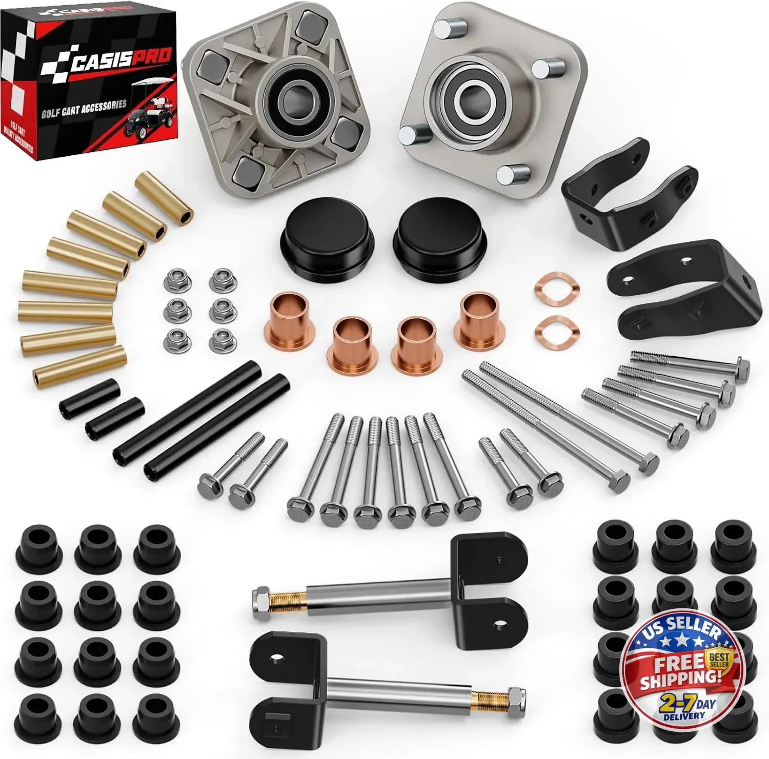 Club Car Precedent Deluxe Golf Cart Front End Repair Kit 2004-UP, Club Car Rebui