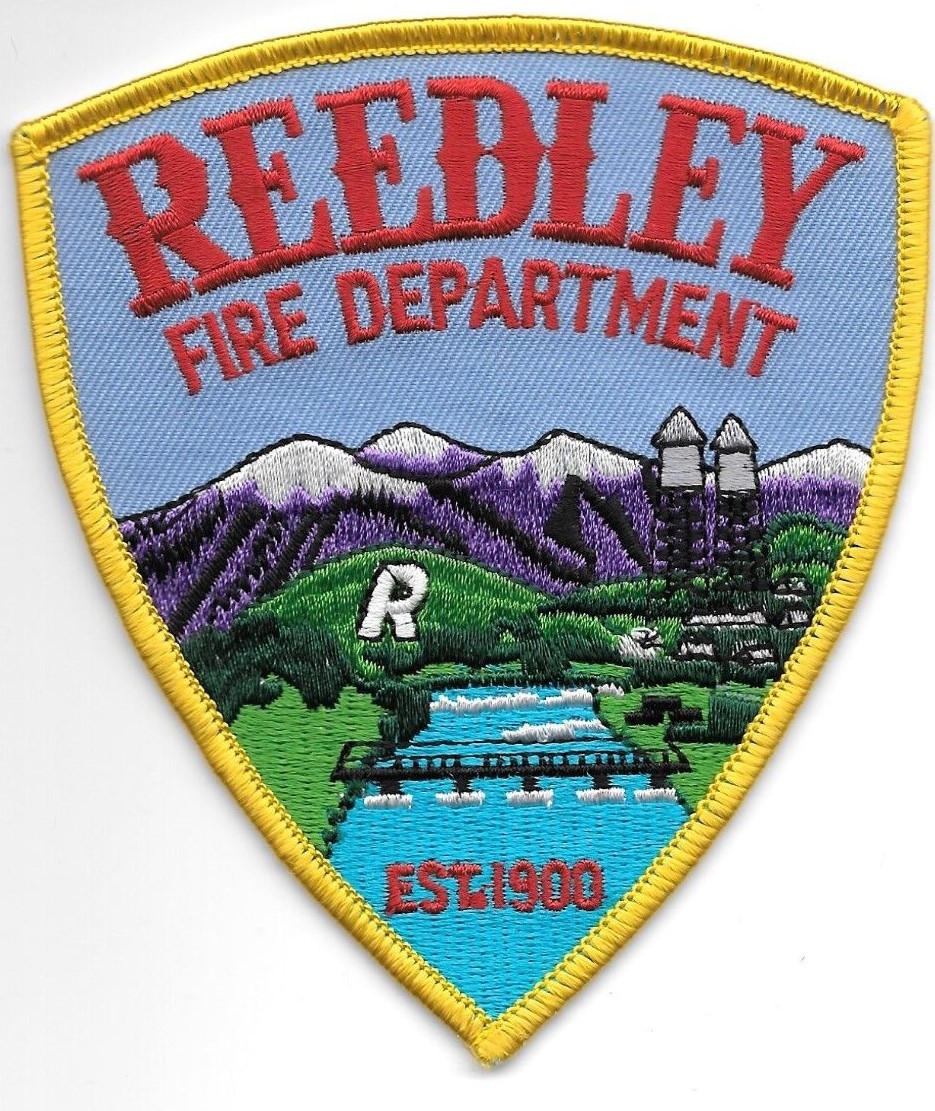 Reedley - 1900  Fire Dept., California (4" x 4.5" size) fire patch