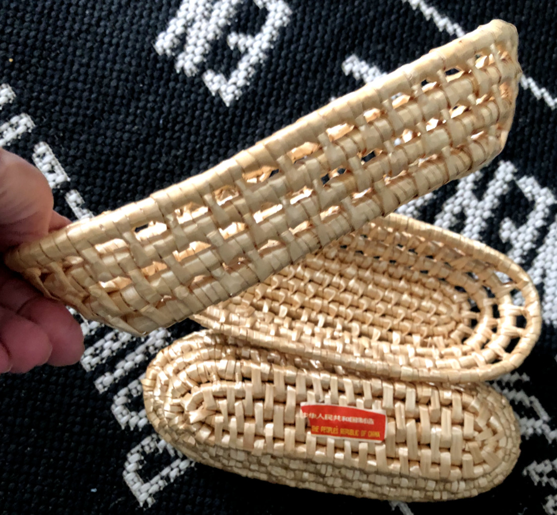 New Vtg LOT 3 Coil Woven Raffia CRACKER BASKETS Cookies Table Drawer Organizers