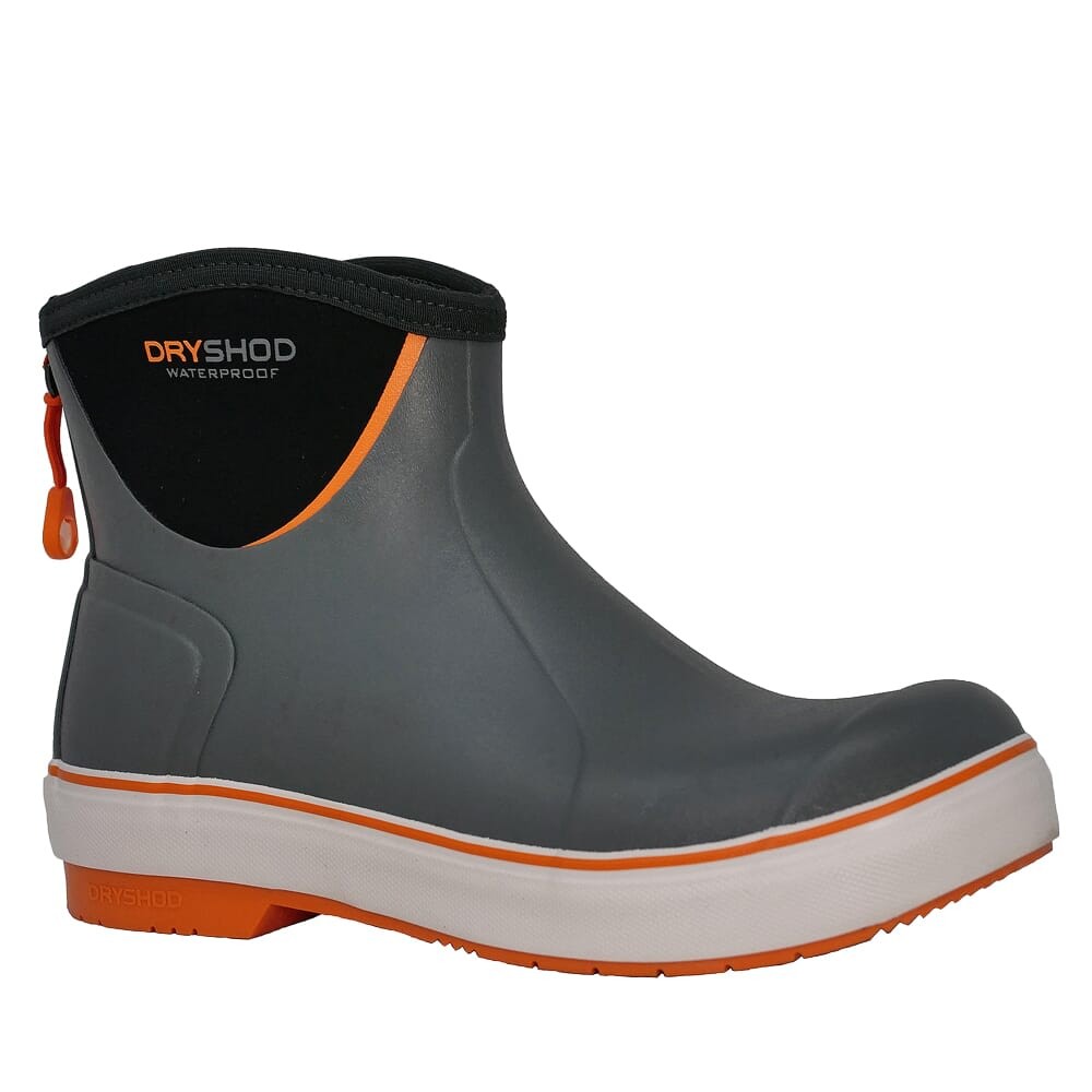 Dryshod Slipnot Waterproof Deck Boots Grey/Orange (SLN-MA-GY): NEW, Free Ship