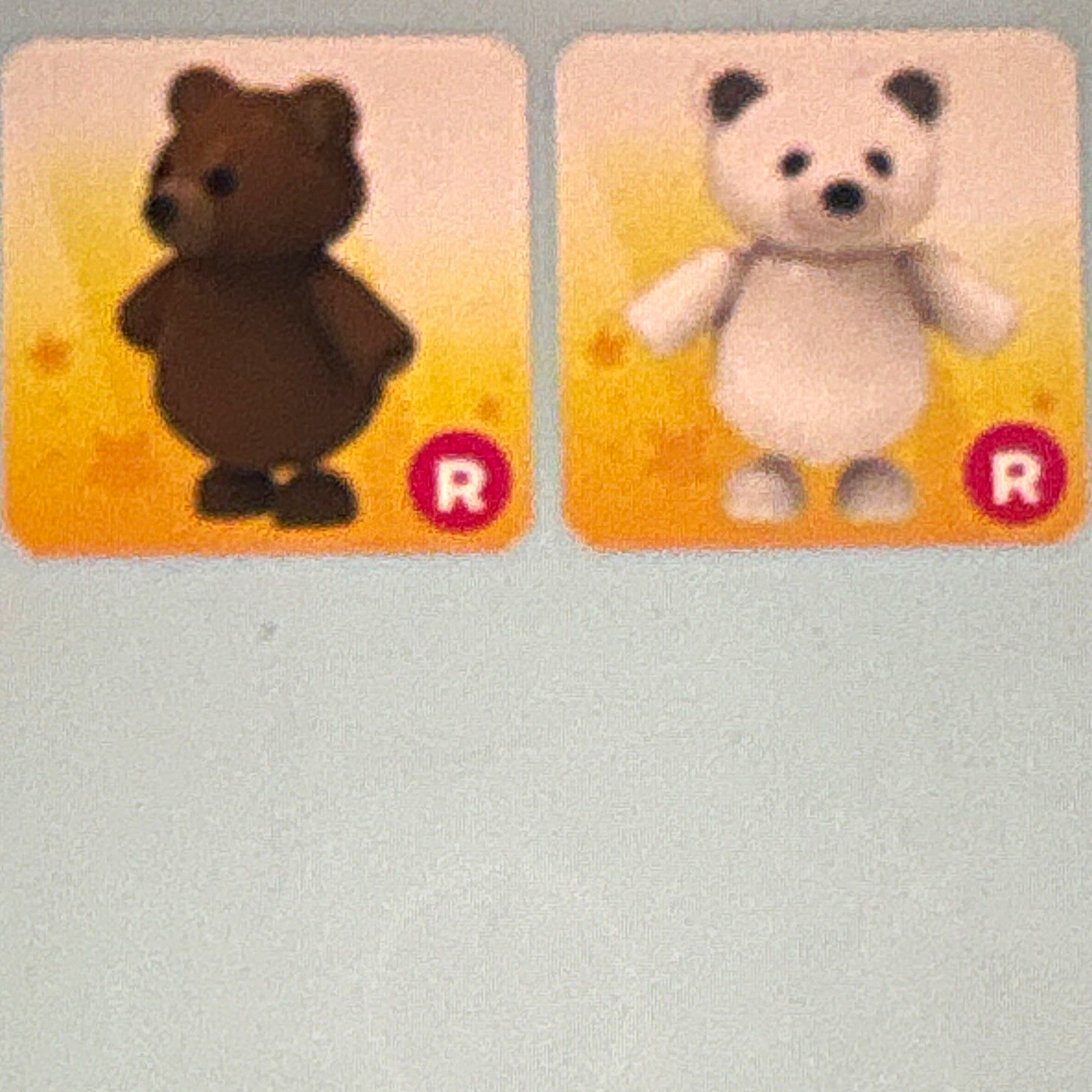 Adopt Me! BUNDLE! R Brown Bear & R Polar Bear Full Grown