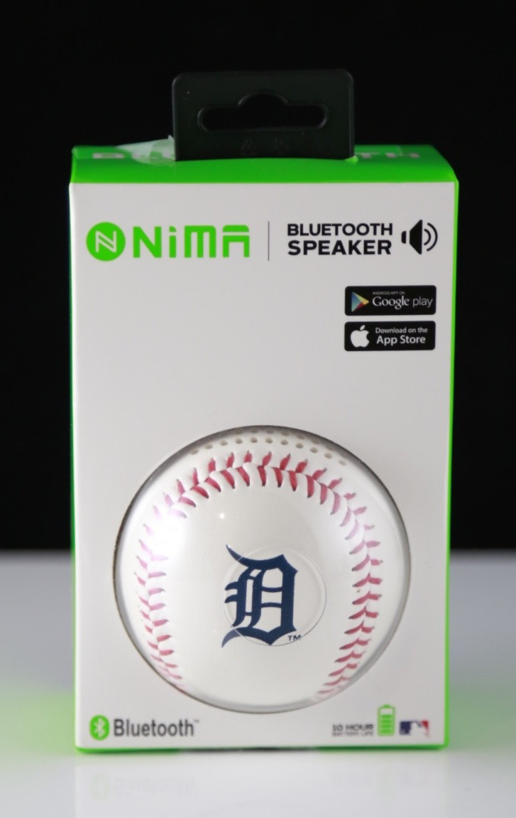 New Sealed Detroit Tigers Baseball Bluetooth Speaker by NIMA
