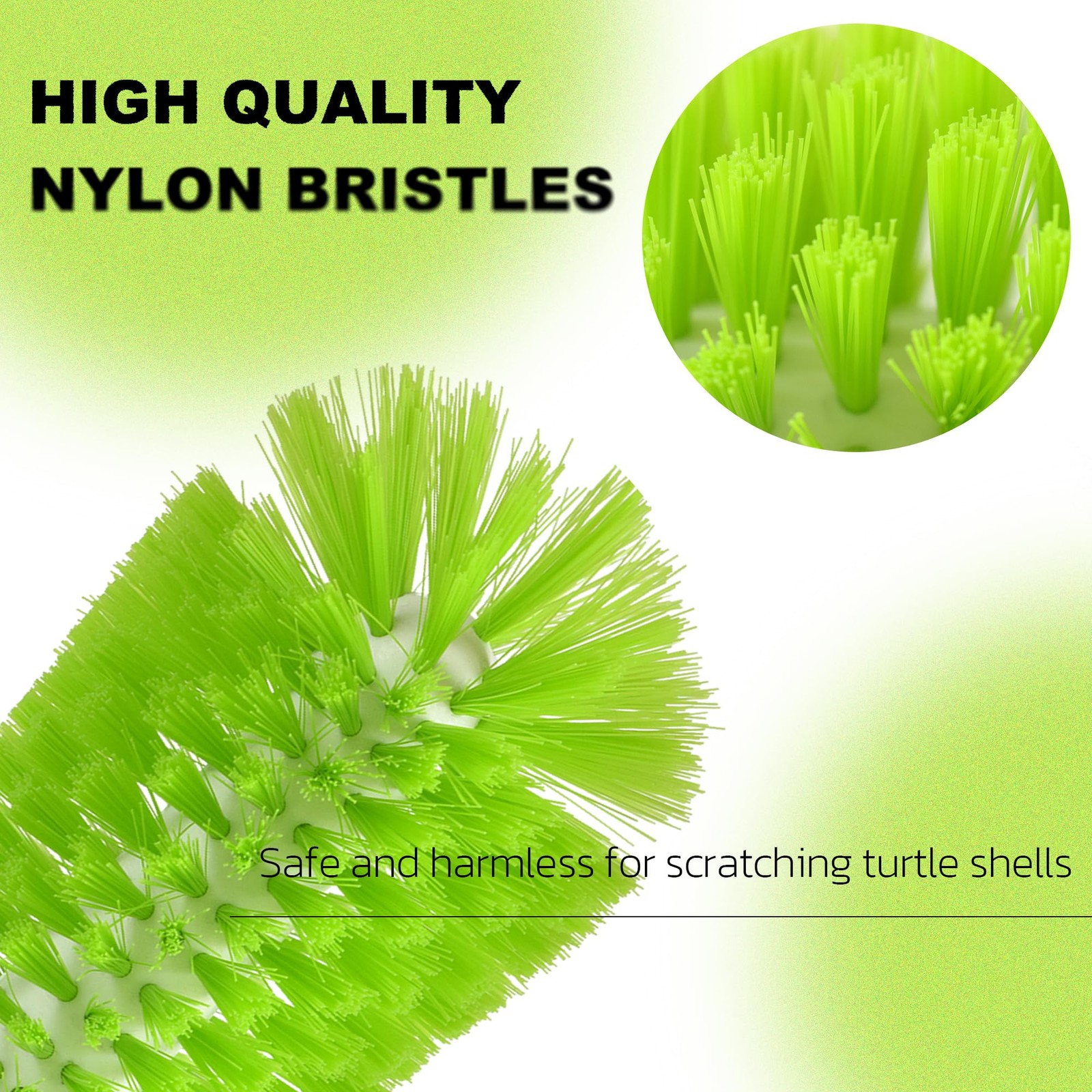 BUYBYLOV Turtle Brush, Turtle Tank Accessories, Turtle Shell Cleaning Brush S...