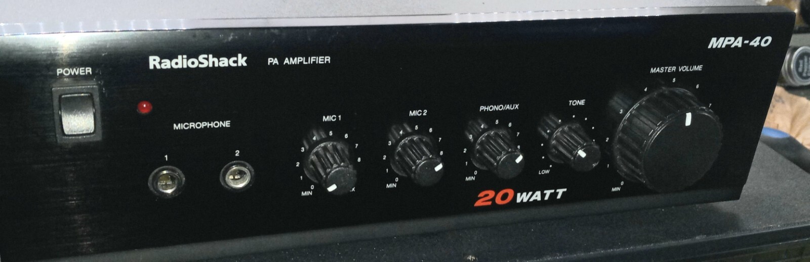 RadioShack MPA-40 20 Watt PA System Amplifier Power Amp - Aux/CD & Phono vg