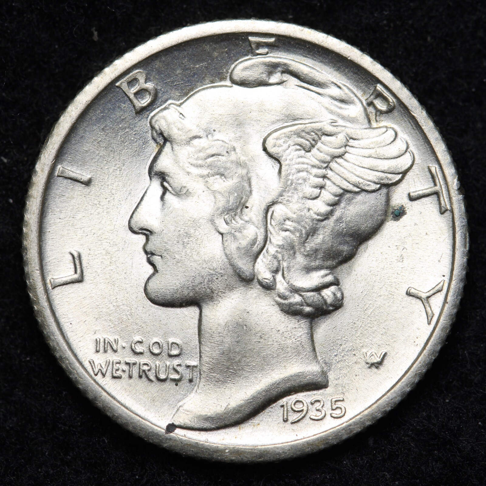 1935-S Mercury Silver Dime GEM BU *UNCIRCULATED* MS FSB E379 QEM