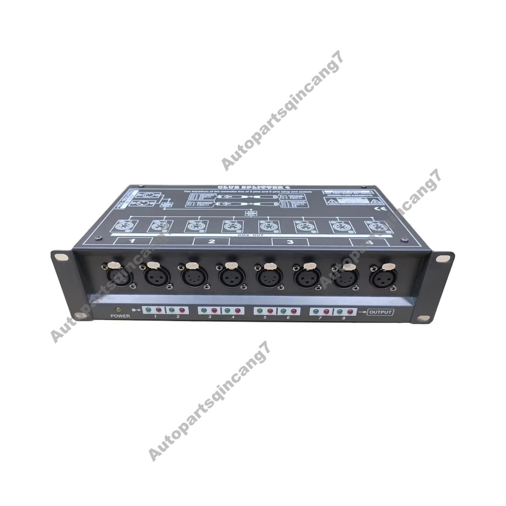 8Way DMX Stage Light Splitter with Manual Switch Signal Amplifier & Distributor