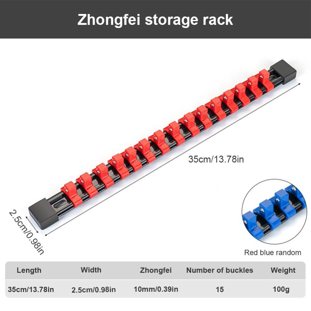 3Pcs Set Magnetic Socket Organizer Metric Socket Holder Tool Box Hold 43 Socket╏