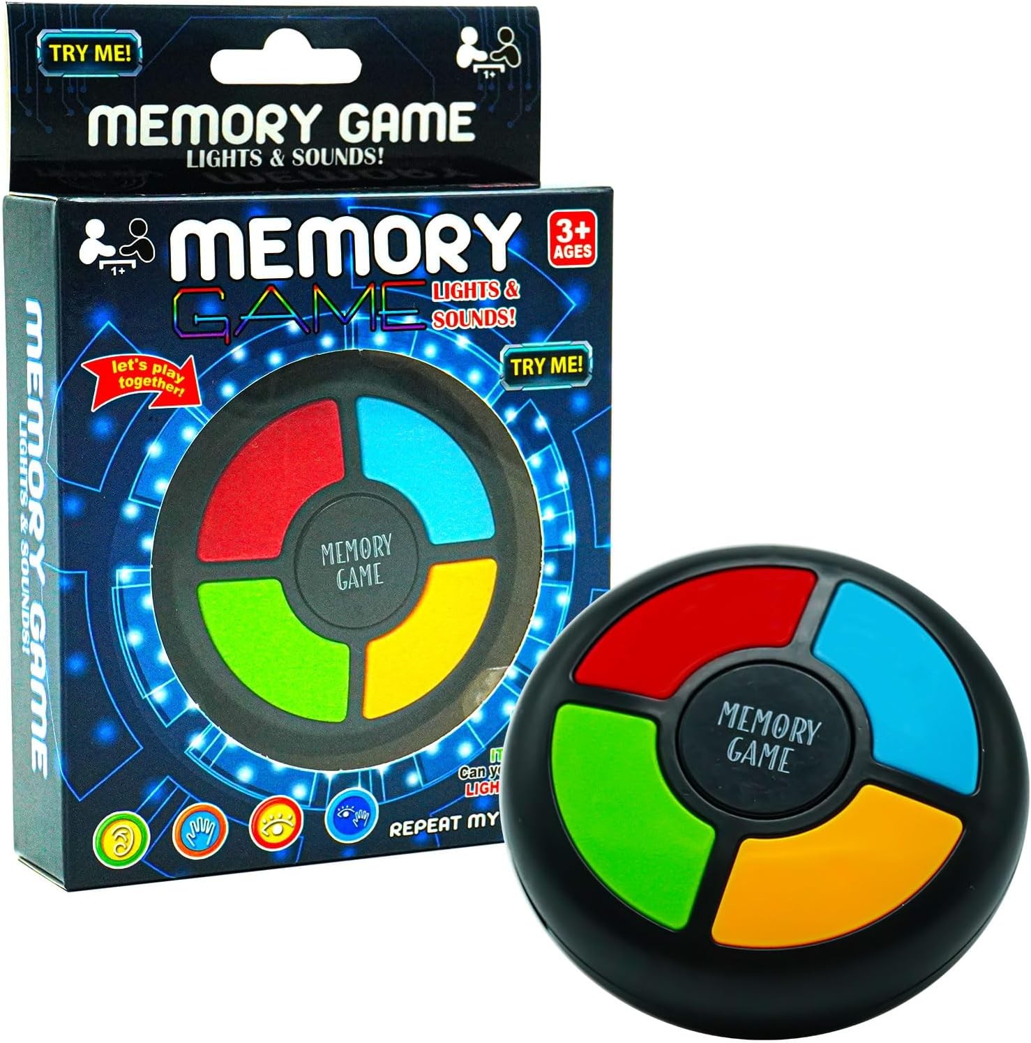 Hand-Memory-Spiele für Kinder im Alter von 4–8 Jahren, beleuchtetes...