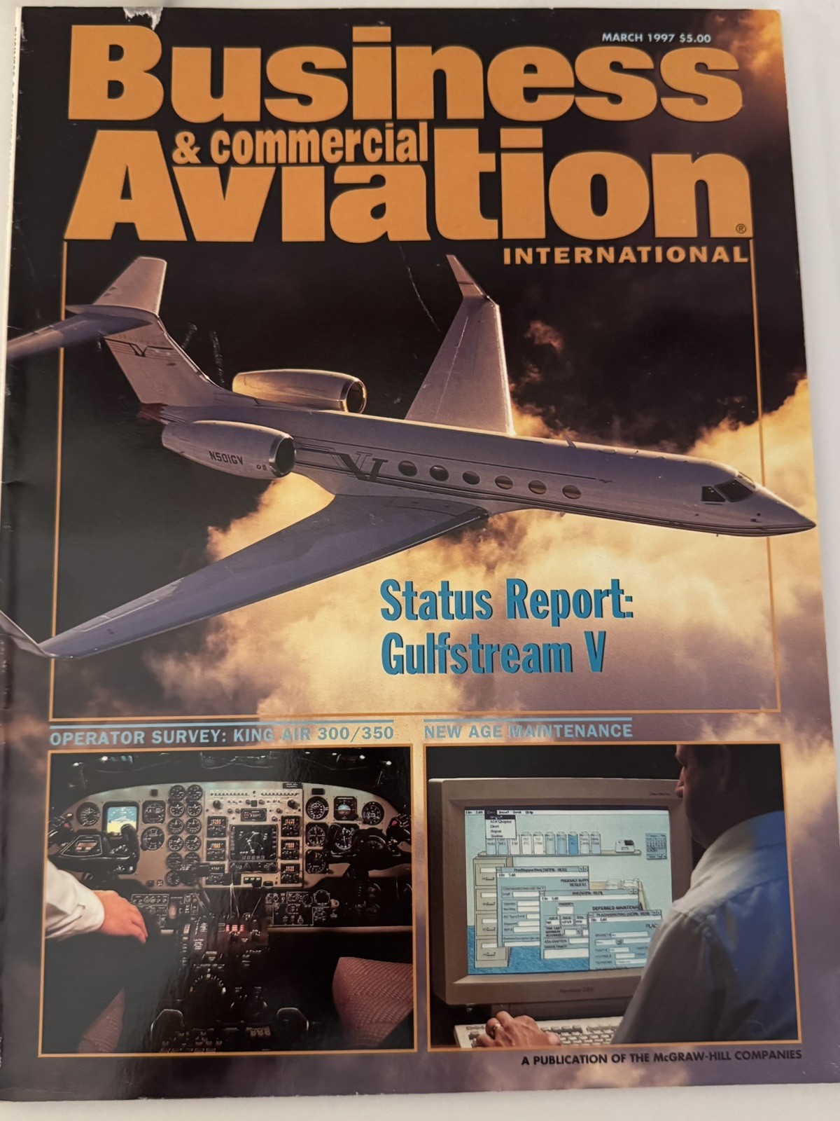 Business & Commercial Aviation International Magazine March 1997 - Original