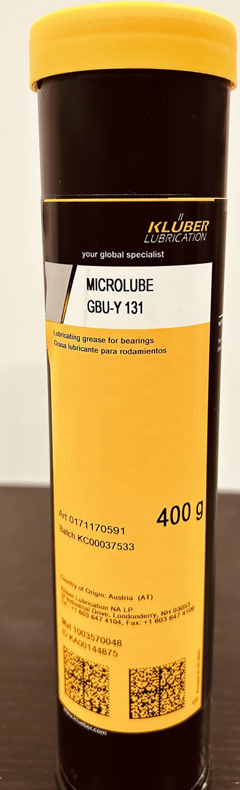 Microlube GBUY 131 Plain and Rolling Bearing Grease Subject to Humidity and W...