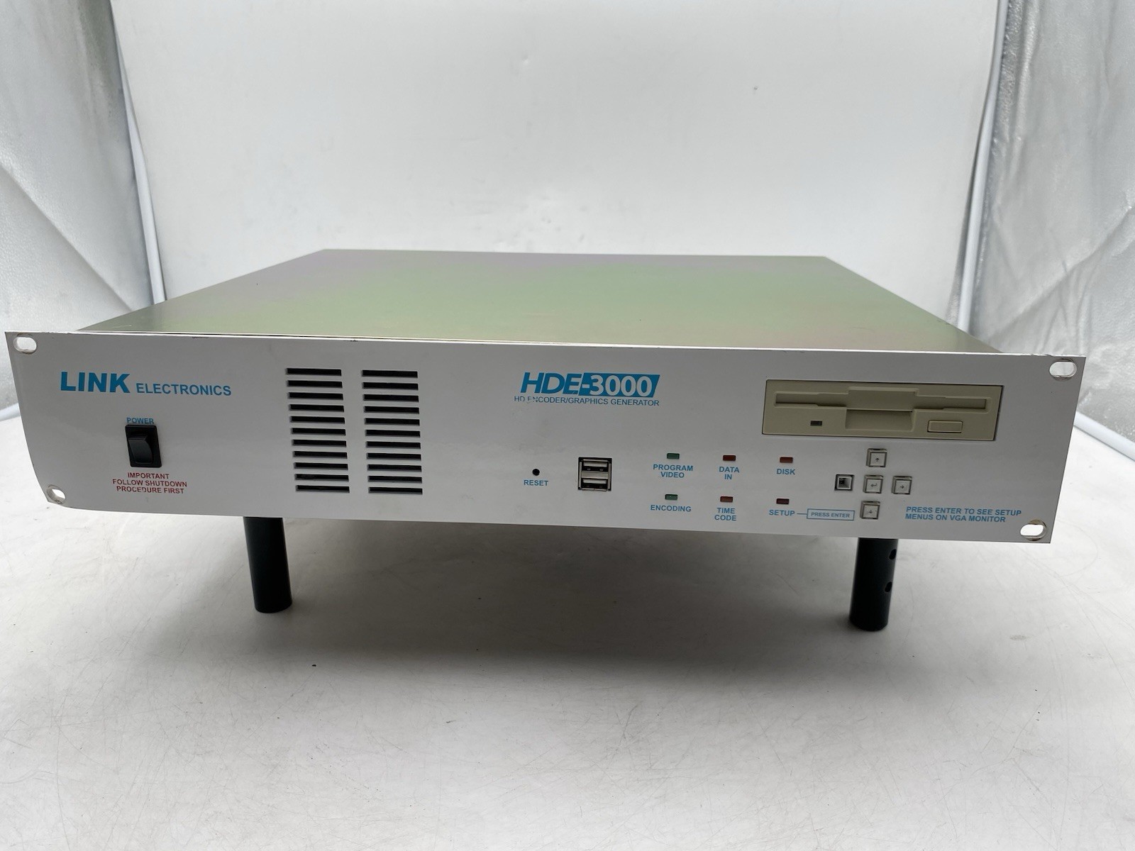 LINK Electronics HDE-3000 HD Encoder Graphics Generator Rackmount