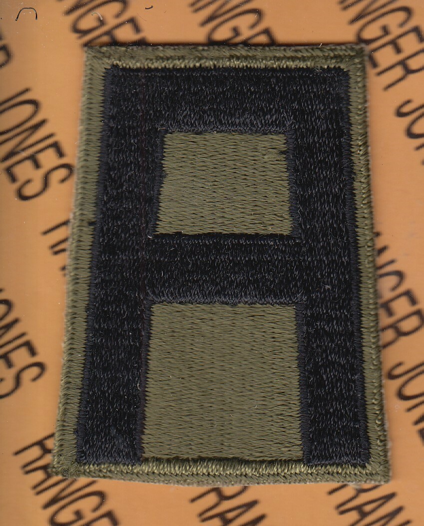 WWII US 1st ARMY Command ~3" Type 1 NOS cotton patch c/e