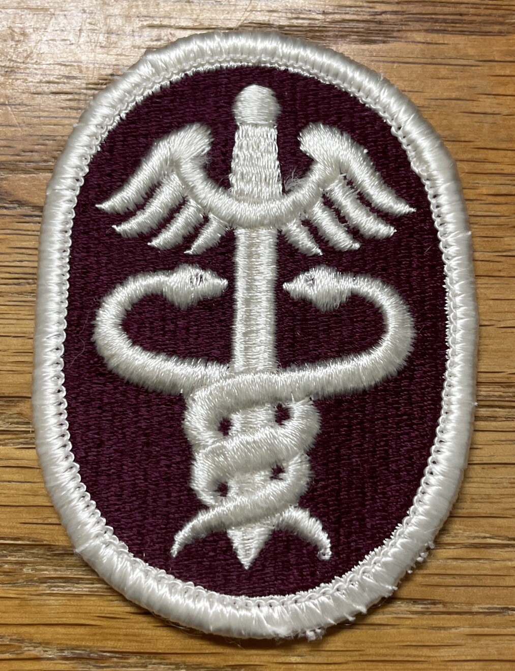 US HEALTH & SERVICES COMMAND PATCH - MERROWED EDGE - HEAT SEAL - GLOWS