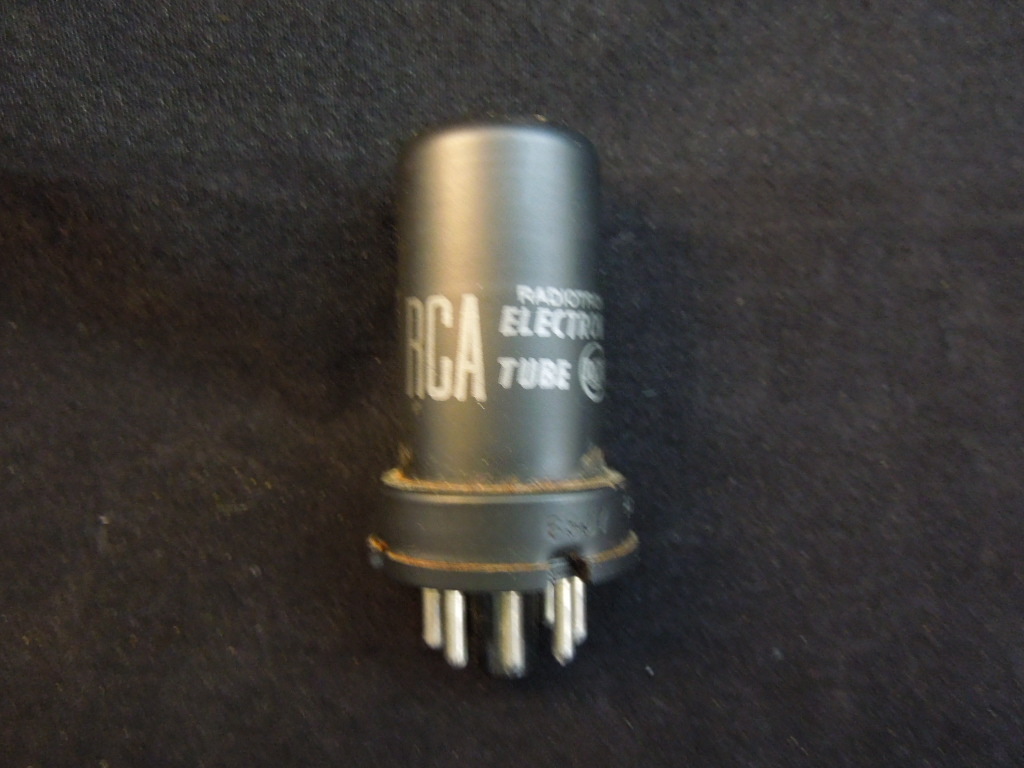 RCA radiotron metal vacuum tube 6SJ7 4-48 -TESTED