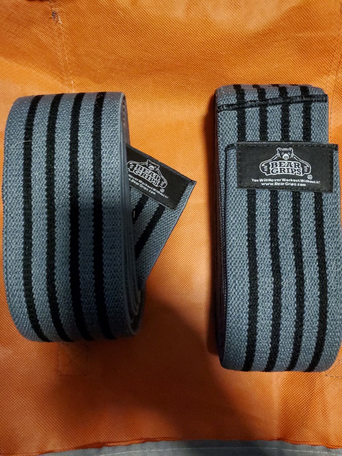 Bear Grips Knee Wraps 80” Superior Support Straps for Weight Lifting