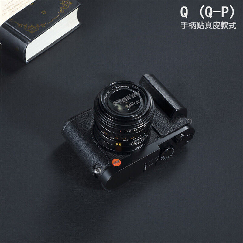 Handmade Half Case For Leica Q2 Q QP Leather Insert Camera Cover