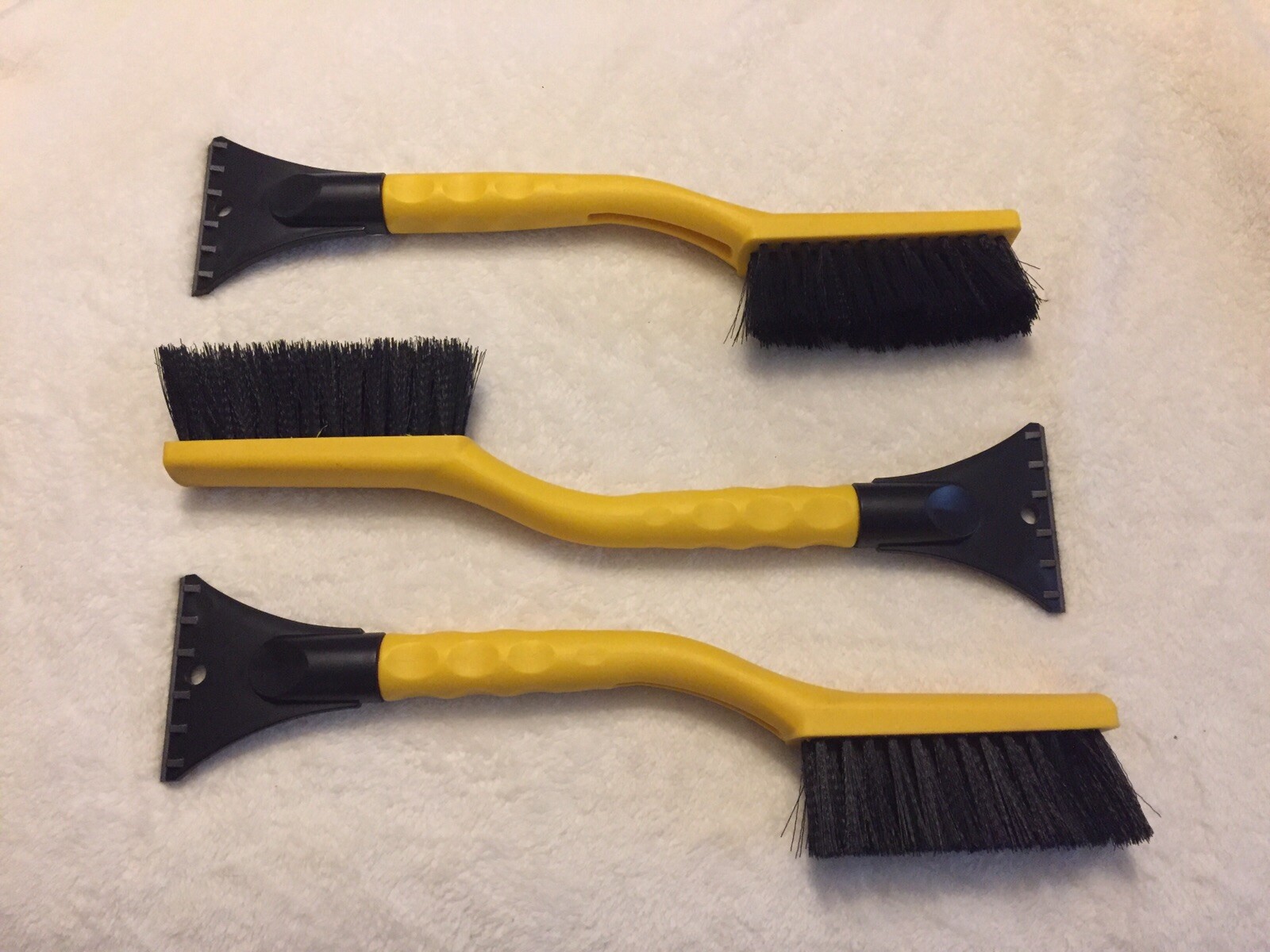 Snow Brush Ice Scaper Combo 3 Pack Yellow New