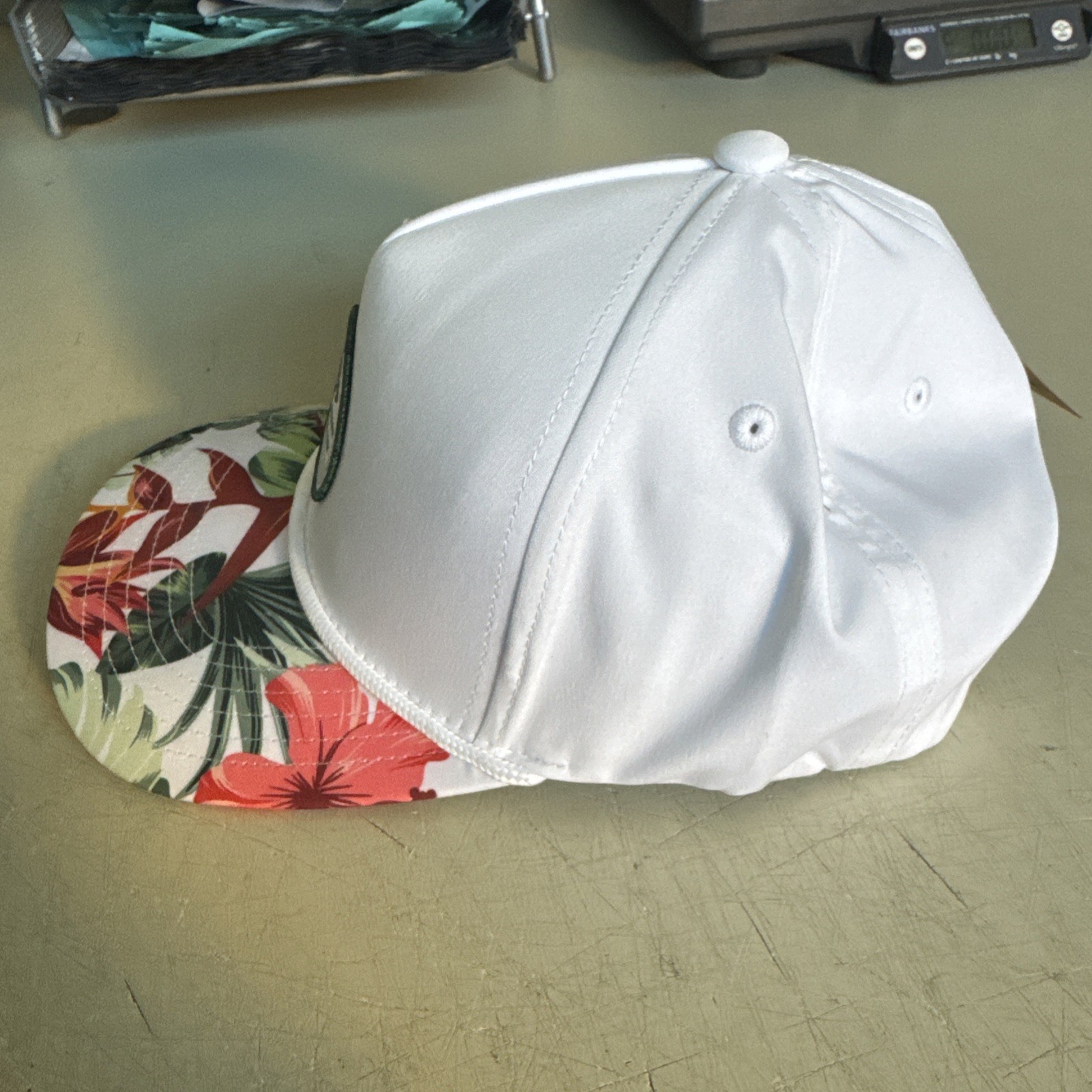 Callaway Bogey Free White Tropical Adjustable Snapback Golf Hat Cap