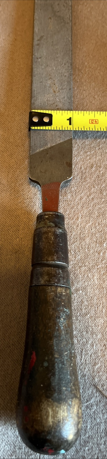 VTG SIMONDS STEEL FILE 12” NUCUT MILL 2ND USA LUTZ WOODEN HANDLE GREAT TOOL