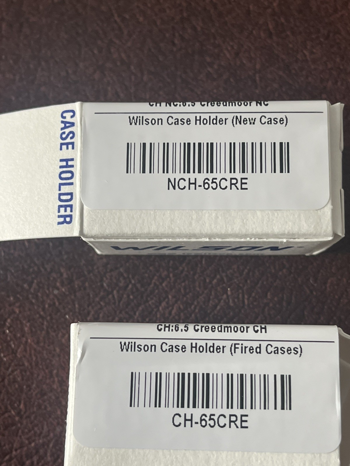 LE Wilson Case Holders (2) 6.5 Creedmoor New AND Fired Cases CH-65CRE, NCH-65CRE