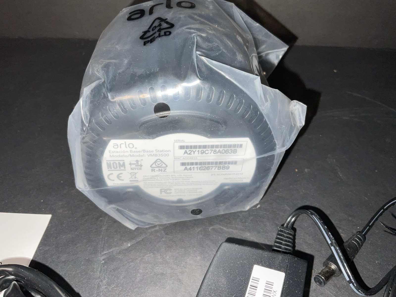 Arlo Vmb3500 Base Station Black Edition New Sealed