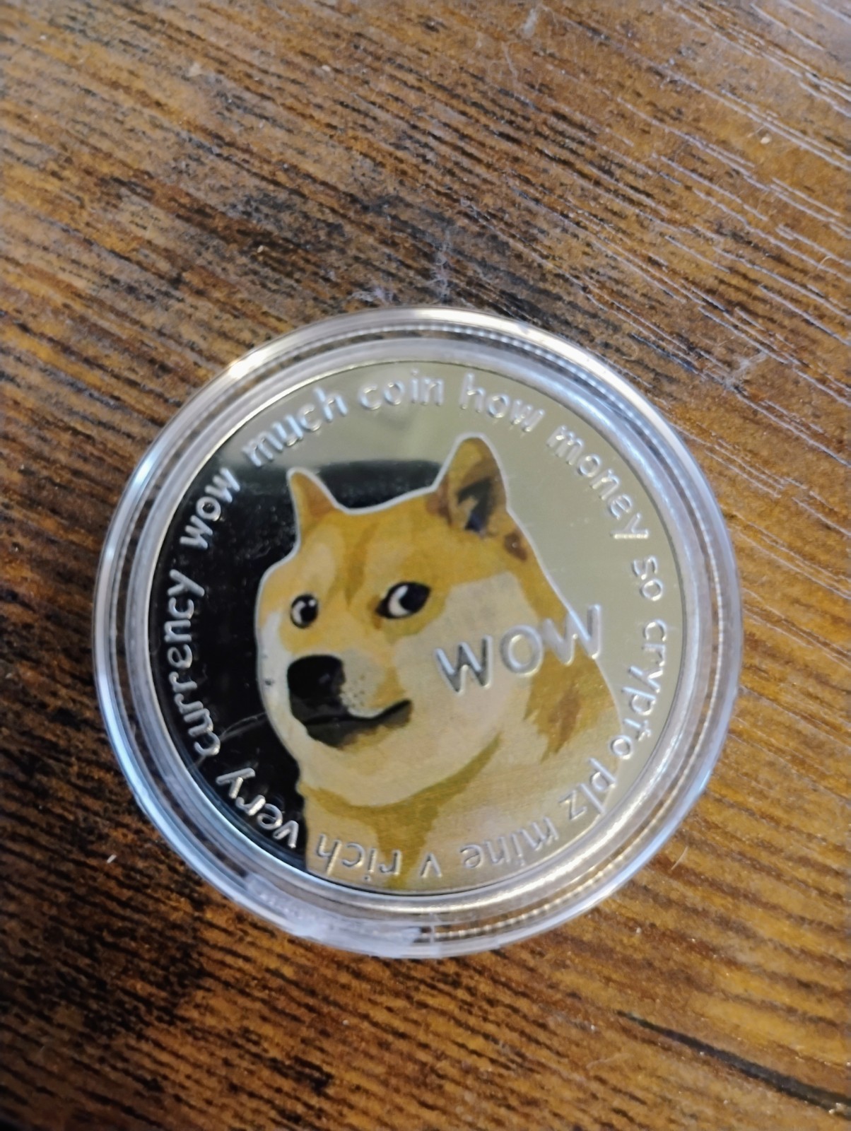 Dogecoin WOW To The Moon Doge Coin Dog Commemorative Gold Coin Limited Edition