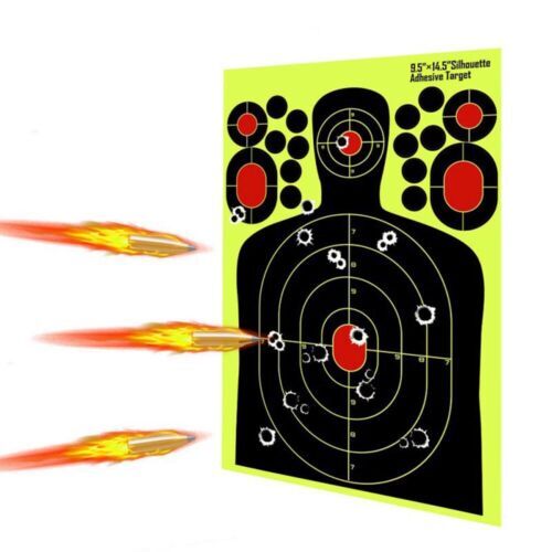 Shooting Targets Reactive Splatter Range Paper Target Gun Shoot Rifle 2/40Packs