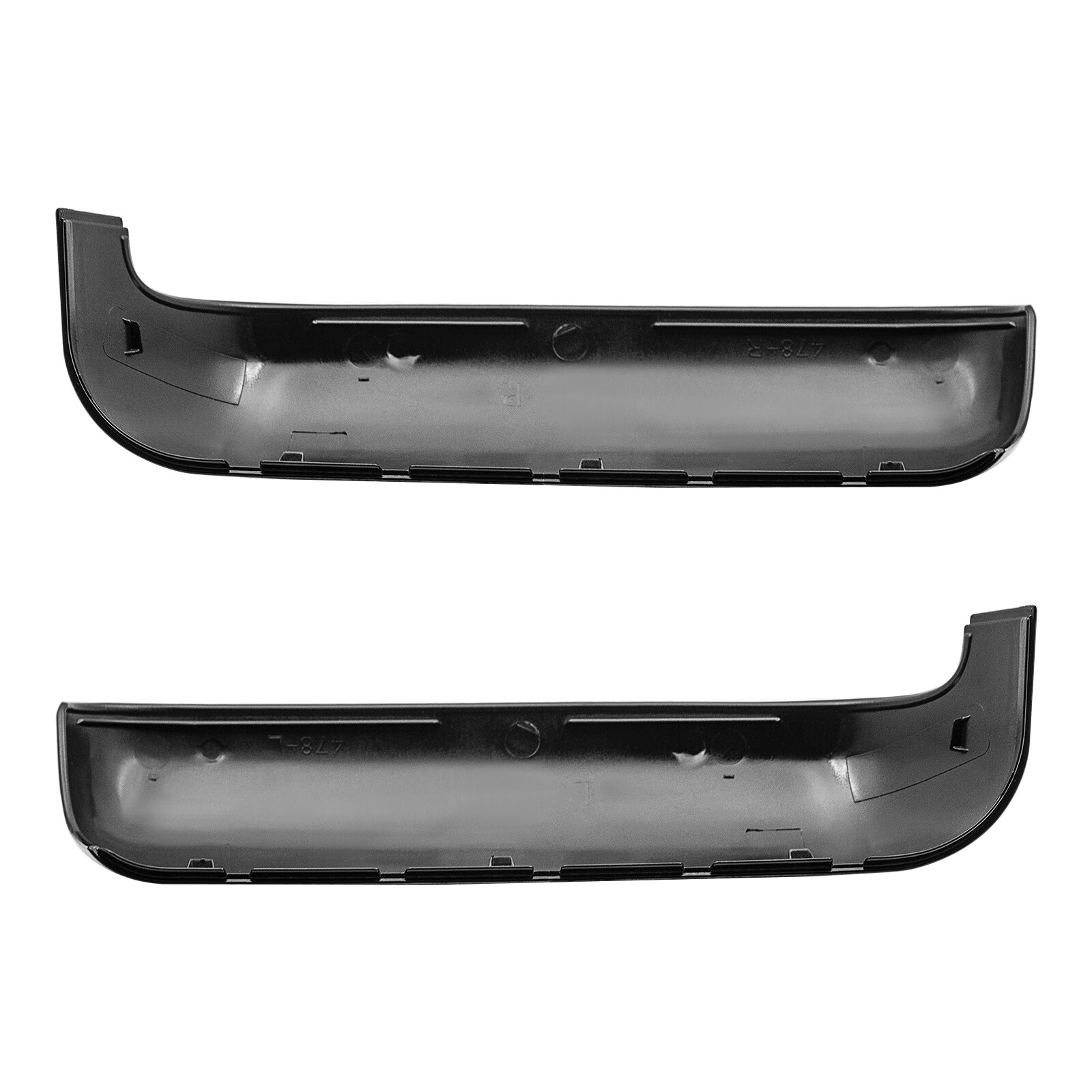 Gloss Black Tow Side Mirror Cover Cap For GMC Sierra 2500HD 3500HD 2020-2024