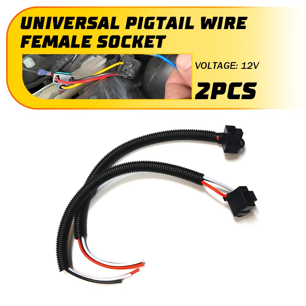 Car Wire Harness Pigtail P Female A 9003 HB2 H4 Light Head Bulb Socket Plug