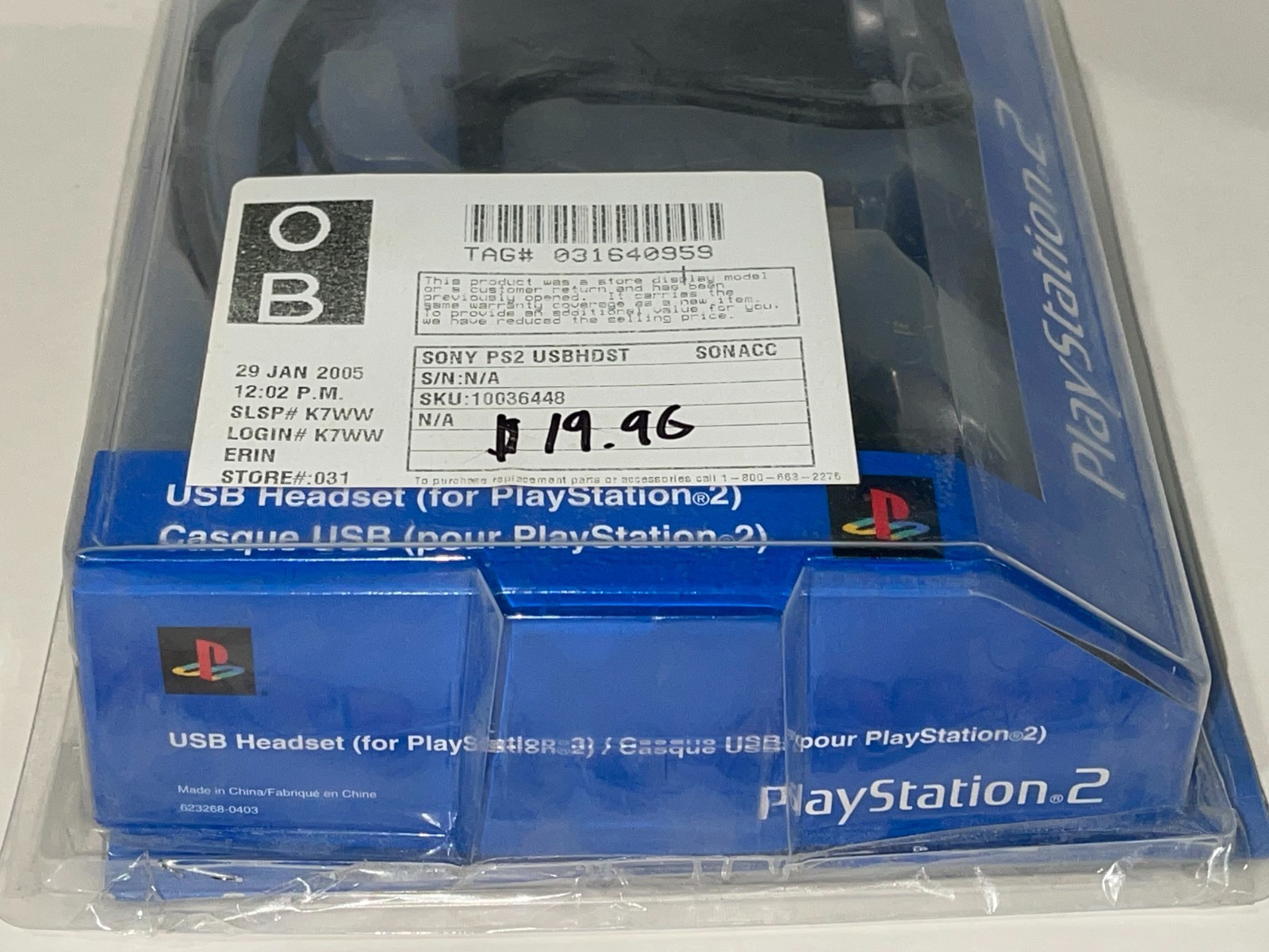 Logitech USB Headset Compatible with Sony PlayStation 2 - Open Box