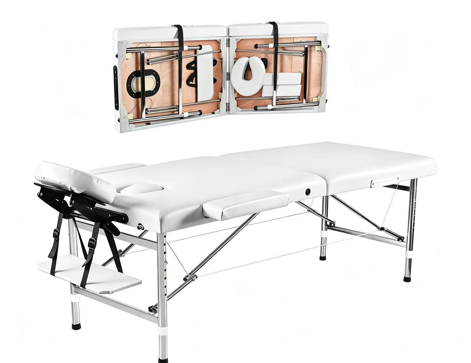 Massage Table Protable Massage Bed 30 in Wide Fold Lash Bed Heigh Adjustable Spa