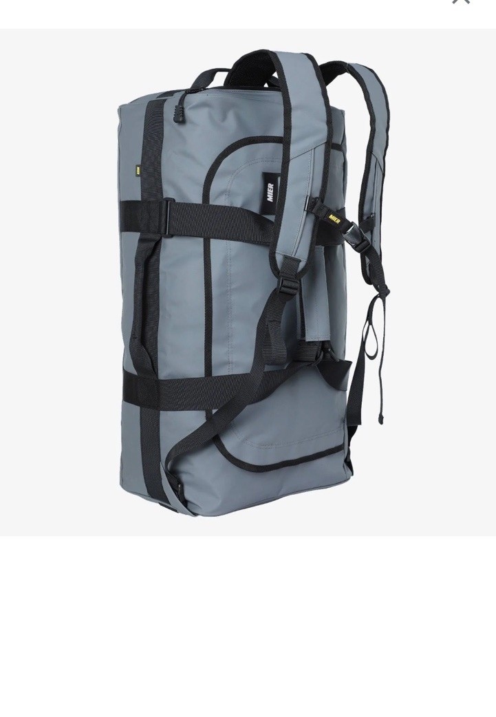 MIER Water Resistant Backpack Duffle Heavy Duty Convertible 90L, Gray New