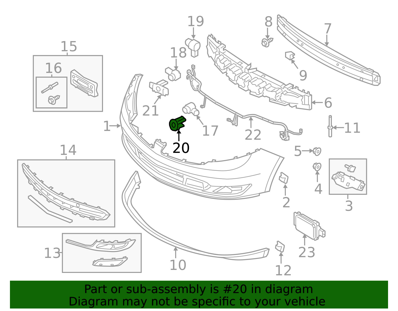 Genuine Ford Park Sensor Bracket DA5Z-15K861-AA