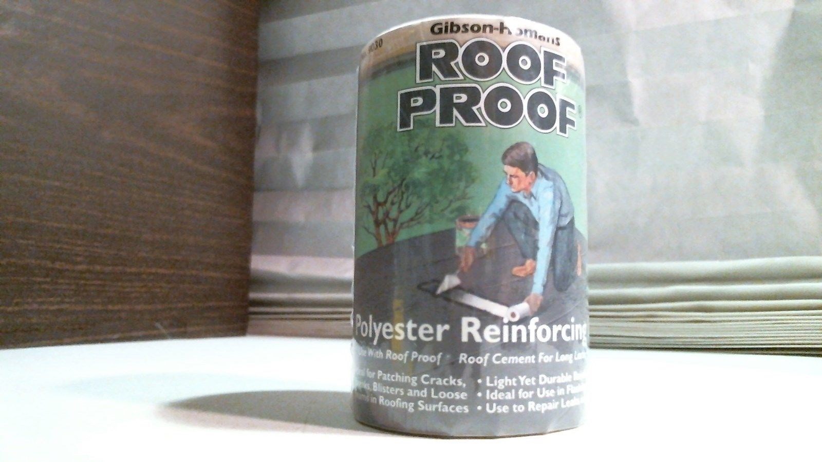 Gibson-Homans Roof Proof 9030 Polyester Reinforcing Mat 4" x 50', 3 PER ORDER