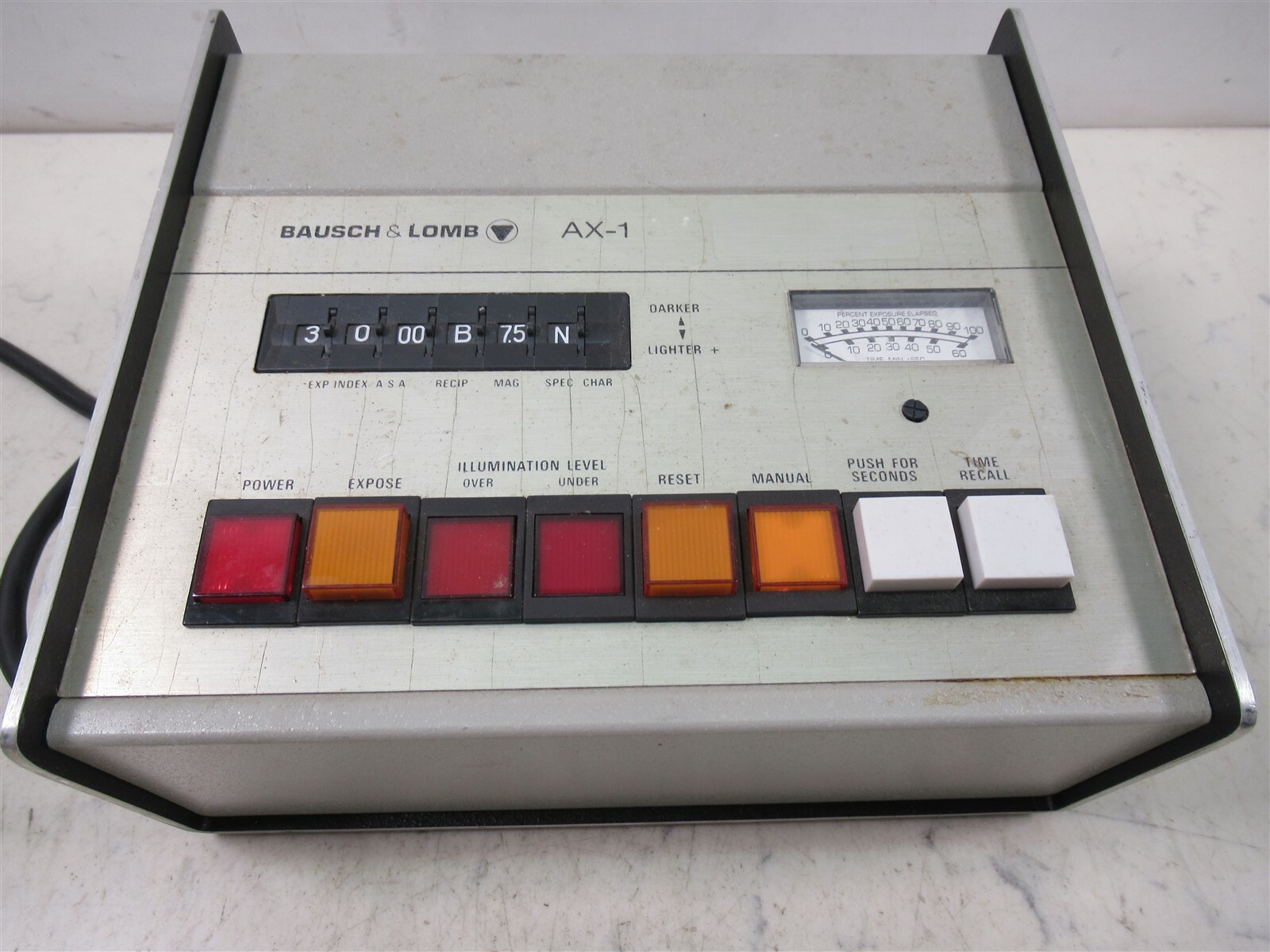 Bausch & Lomb AX-1 Microscope Photography Exposure Light Control Meter