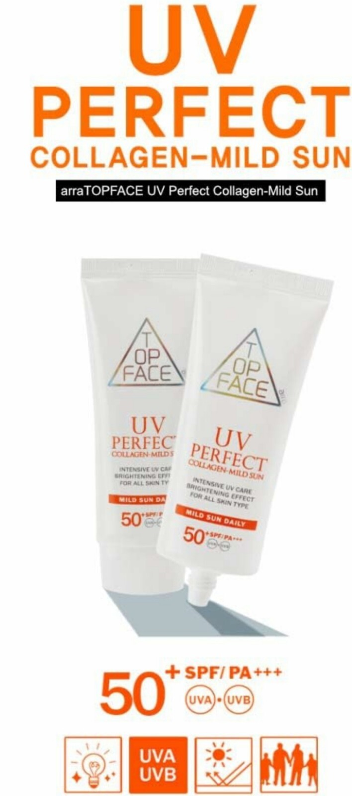 TOPFACE UV Perfect Collagen Sunscreen SPF50 70ml 2.37 fl.oz