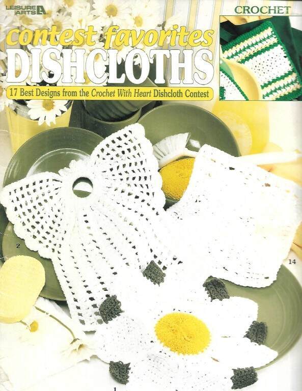 CROCHET CONTEST FAVORITES DISHCLOTHS 17 DESIGNS MUST SEE!!!
