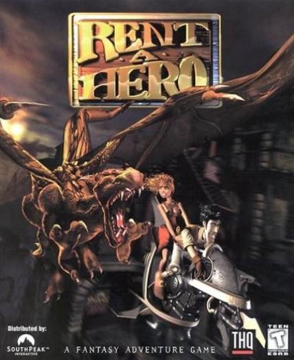Rent A Hero PC CD rescue princess point & click funny cartoon adventure game!