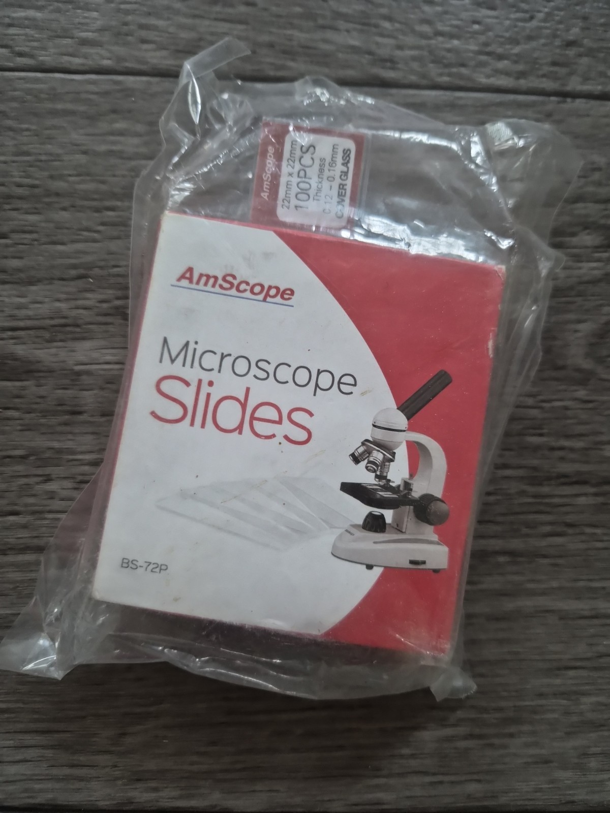 Amscope Microscope Slides BS-72P Clear Glass