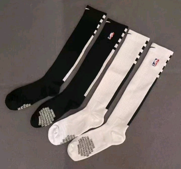 1 Black 1 White Total 2 Pack Nike NBA Elite Socks - Knee Highs