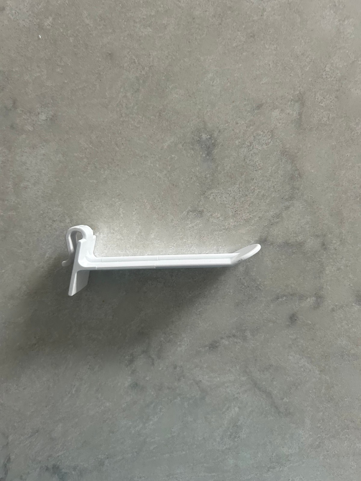 30 - 3" WHITE PLASTIC DISPLAY  HOOKS  FOR CORRUGATED DISPLAY