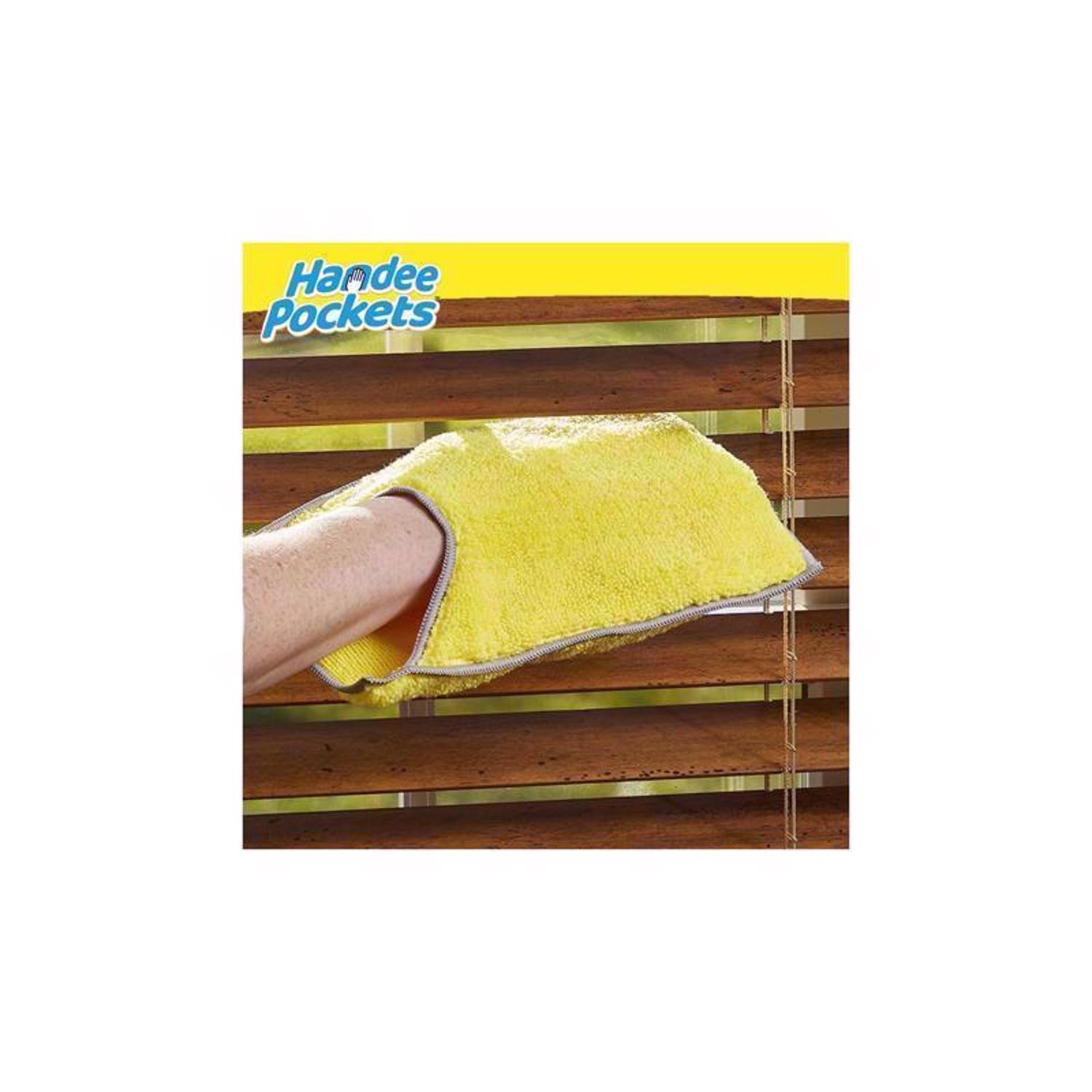Handee Pockets Microfiber Cleaning Cloth 6.25 " W X 9.75 " L 2 pk (6-Pack)