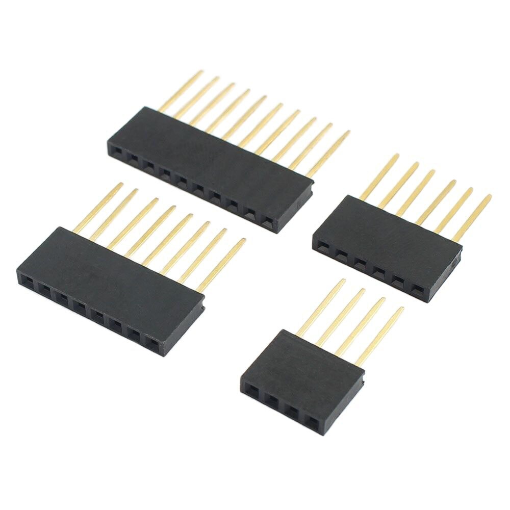 10pcs 2.54mm PC104 4 6 8 10 Pin Long Single Female Header Connector For Arduino