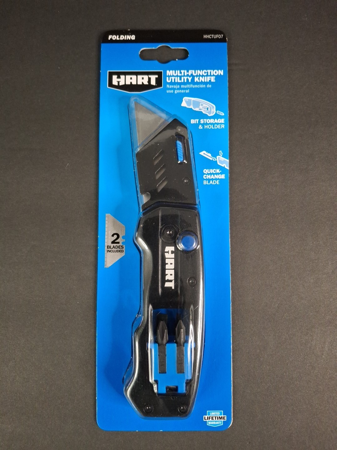 HART Multi-Function Folding Utility Knife w/ Bits & 2pk Sharp Tip Perm Markers