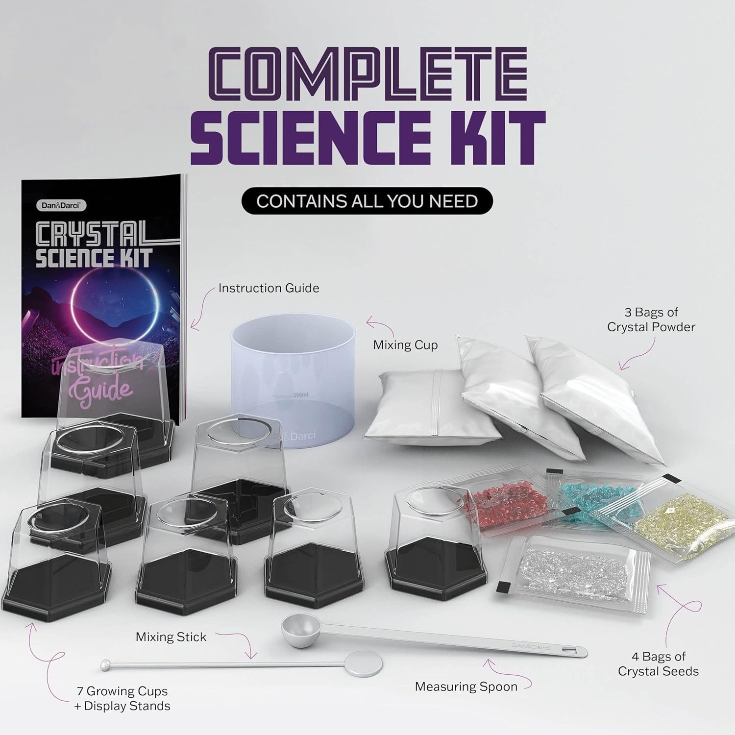 Kids Crystal Growing Science Kit – Fun STEM Experiments for Ages 8-14