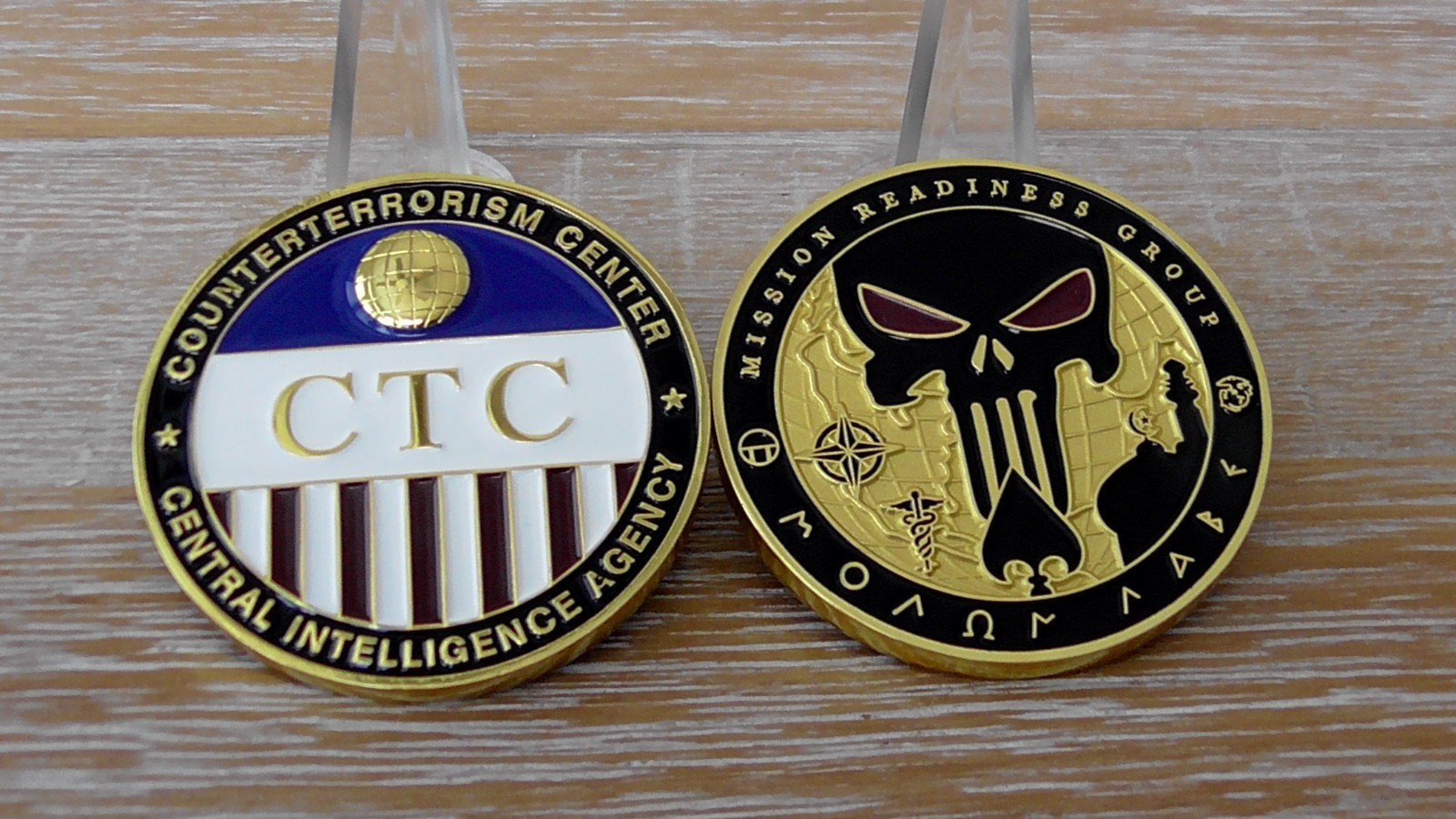 Counterterroism Center Mission Readiness Punisher CIA CT CTC Challenge Coin