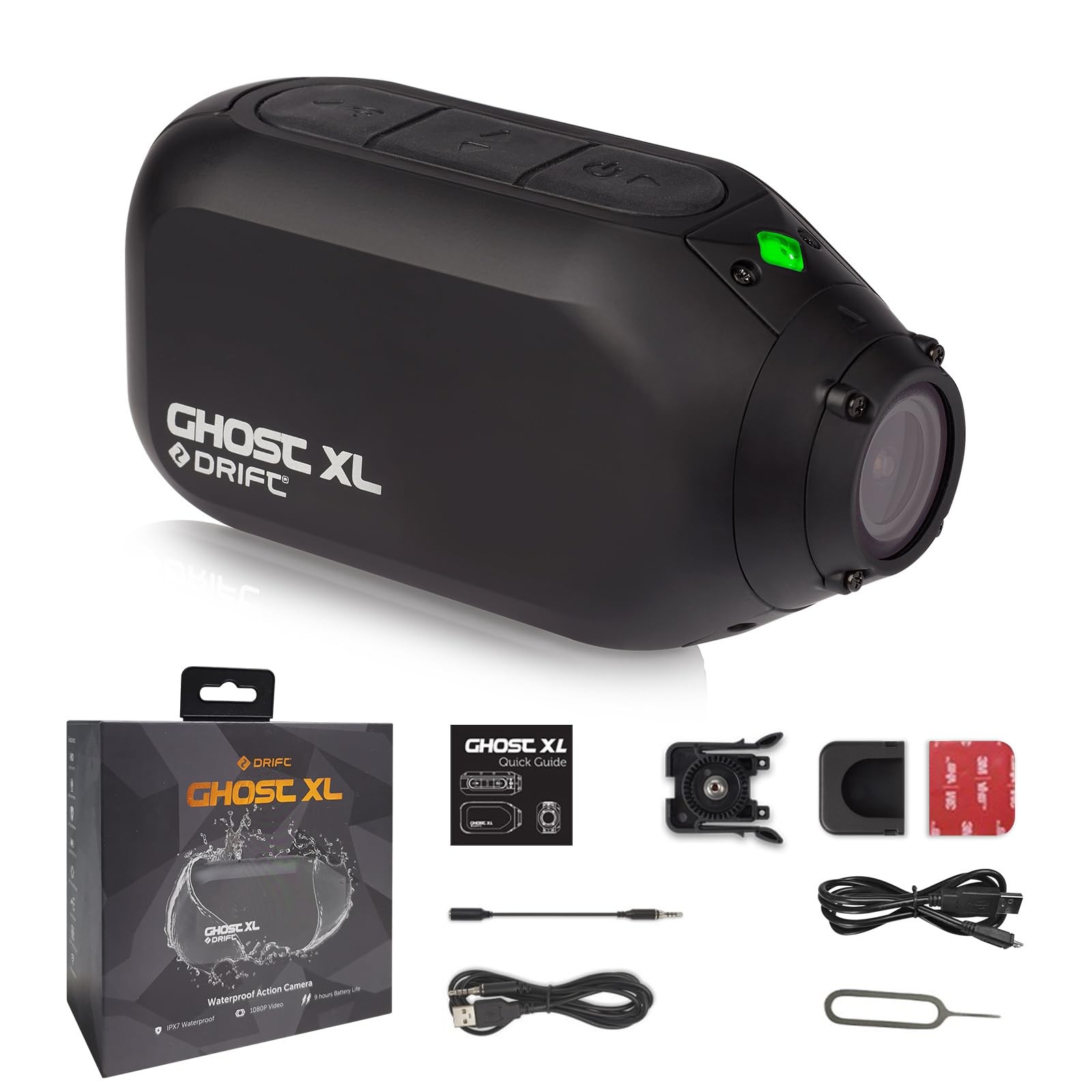 Drift Ghost XL 9 Hour Battery Action Camera, 1080P GhostXL-1080P, XL-1080P