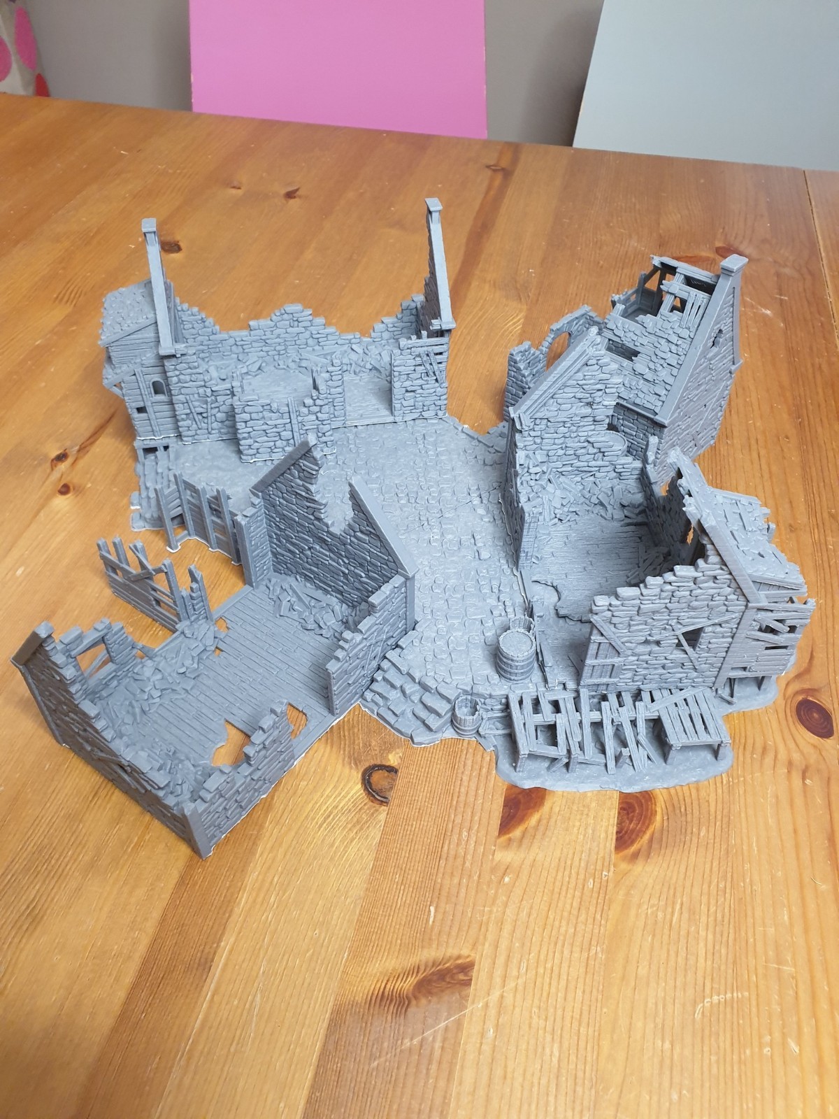 Ruined Slums - Wagaming Terrain 28mm - Fantasy, Mordheim,Frostgrave,Warcrow etc