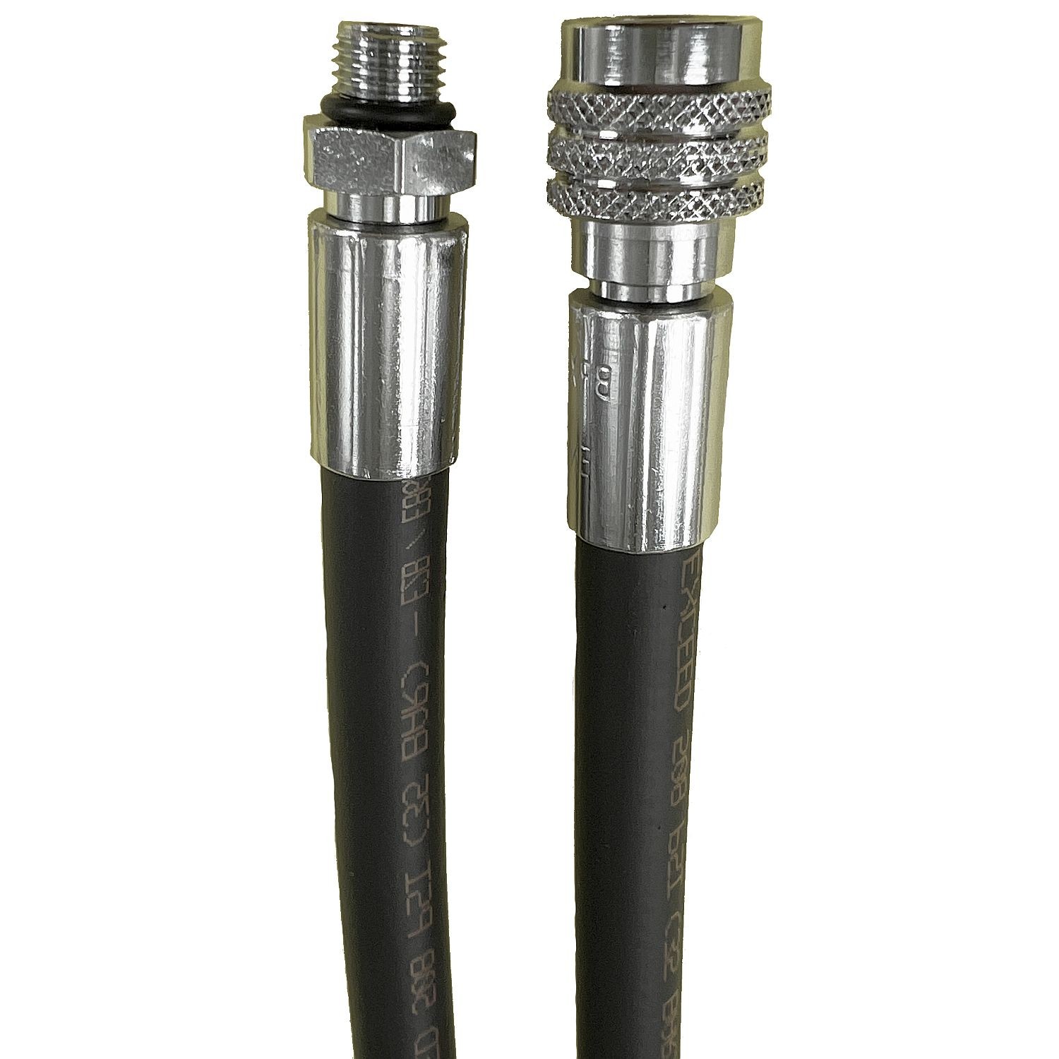 SF-1 TopDeal: Standard Rubber Inflator Hose 3/8"M x Quick Release Jacket Hose